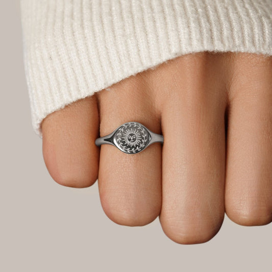 Bague en argent pour le solstice d'été