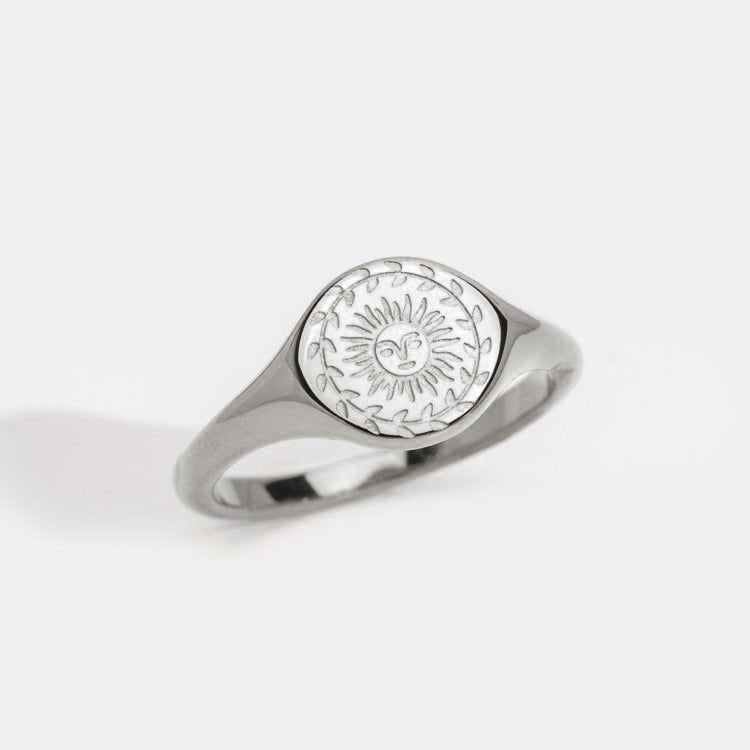 Bague en argent pour le solstice d'été